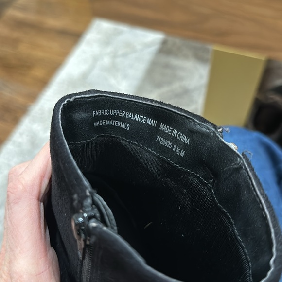 Faux suede ankle boots with zipper detail - Picture 5 of 11